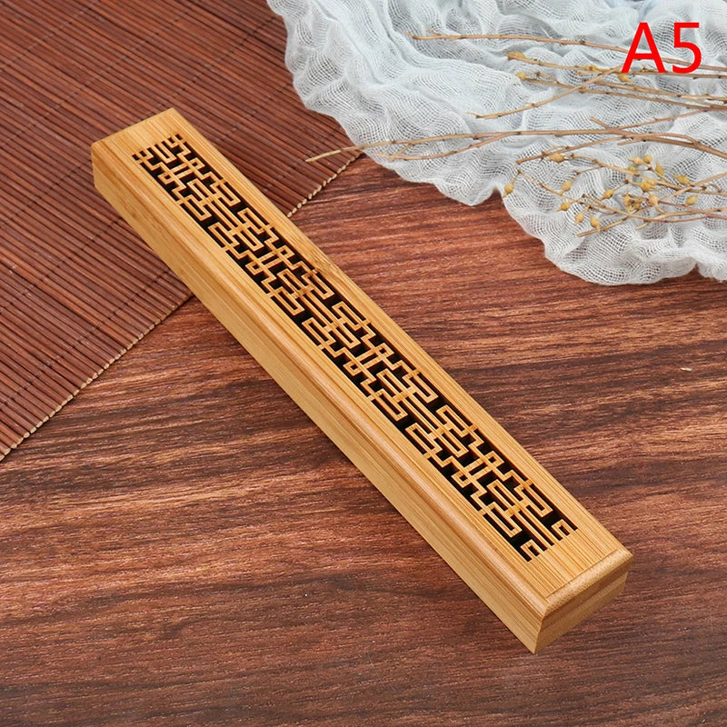 Natural Bamboo Incense Burner Holder with Storage Box | Aromatherapy Incense Tool lifestyle view