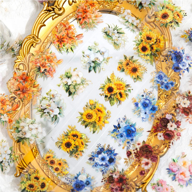 Journal GO Flower Washi Tape Set | Fragrant Scrapbooking Decorative Tape lifestyle view