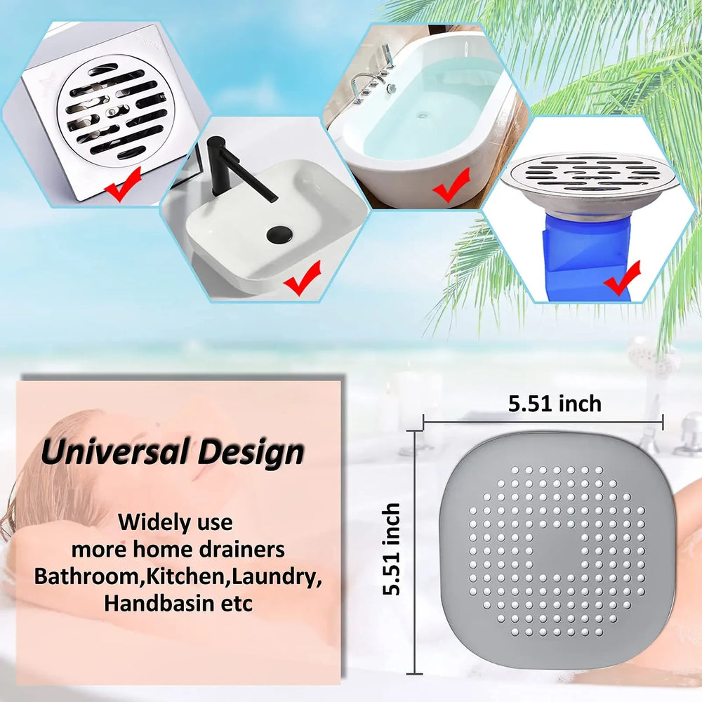 Plug Stopper Kitchen Sewer Silicone Bathroom Floor Bathtub WaterFilter Home Accessori lifestyle view