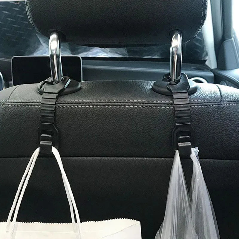 Universal Car Seat Back Hook Headrest Hanger for Bag Pouch Clothes Hanging Hooks Headr close-up view