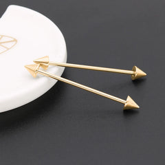 1Pcs Stainless Steel Straight Helix Tragus Industrial Ear Studs Bar Piercing Tongue Ri close-up view