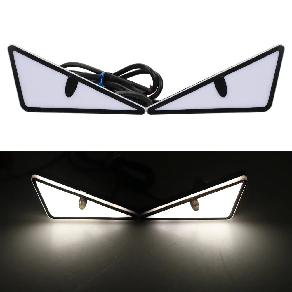 2PCS Car Motorcycle LED Devil Eyes Light | 12V Demon Eyes Decoration Lamp detail view
