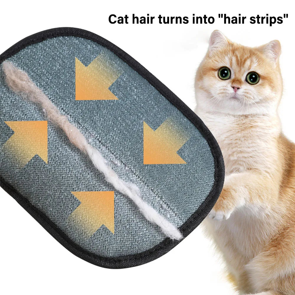 Pet Grooming Gloves Static Dedusting Brush Pet Hair Remover Brush Removing Dog Cat Hair detail view