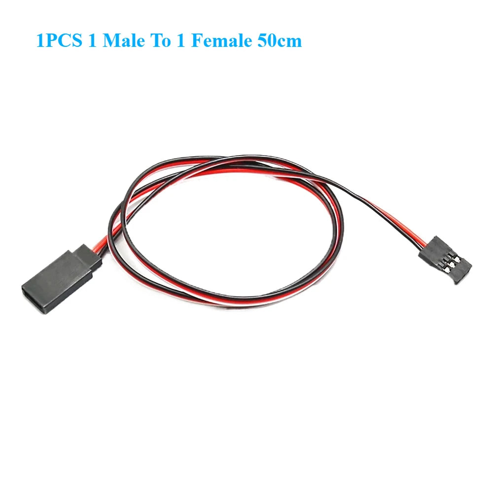 1PCS 20/30/50cm 1to1/ 1to2/ 1to3/ 1to4 RC Servo Extension Wire Cable Futaba 3 Pin JR lifestyle view