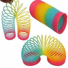 Rainbow Circle Fun Folding Toy Material Spring Coil Children's Creative Magic Party Party Funny Tool