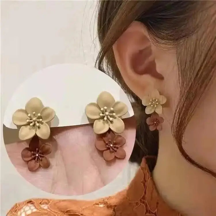 Korean Fashion Seven Star Zircon Earrings | Luxury Crystal Stars Stud Earrings alternate view