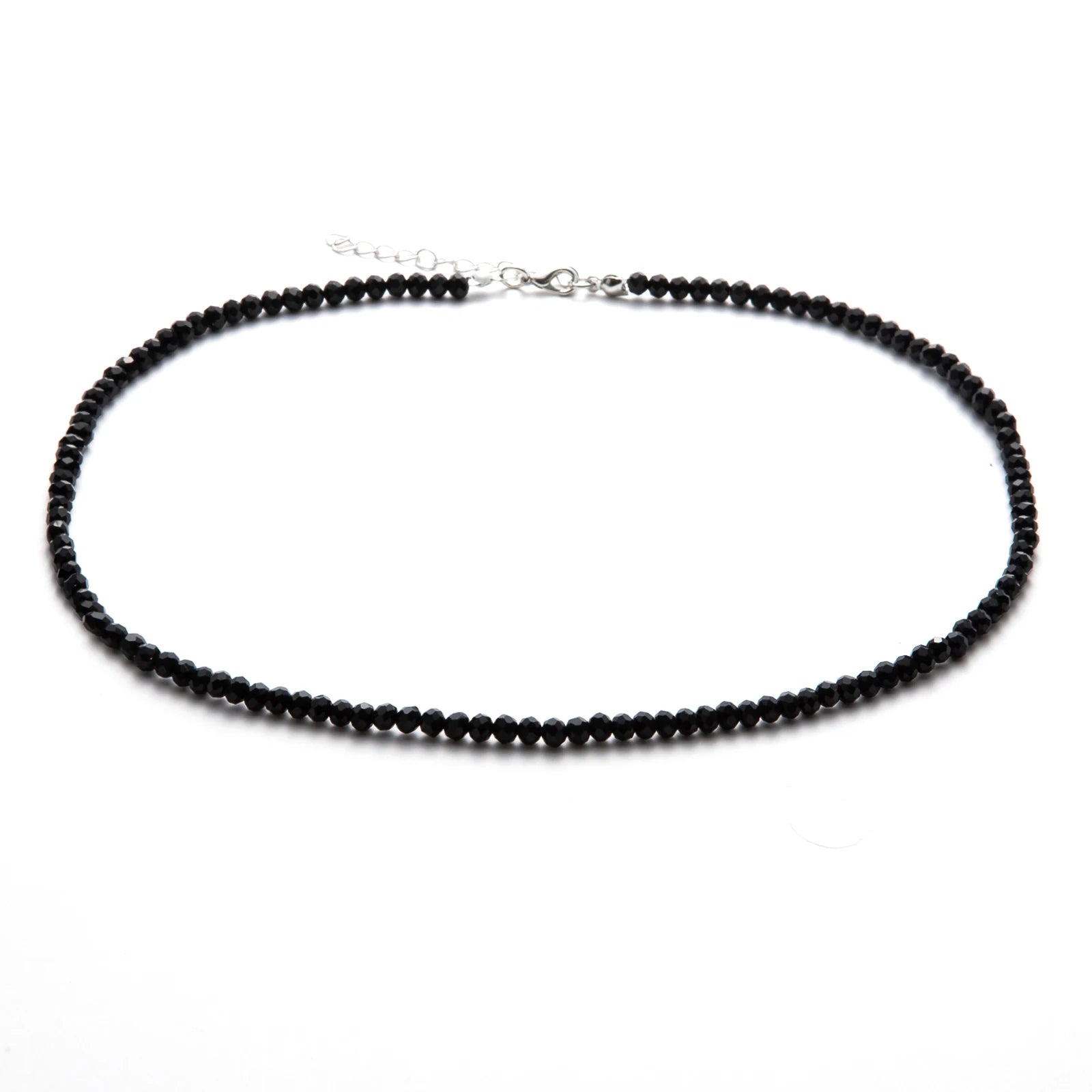 Simple Black Beads Short Necklace for Women Chokers Femme Ladies Party Necklace Fashion detail view