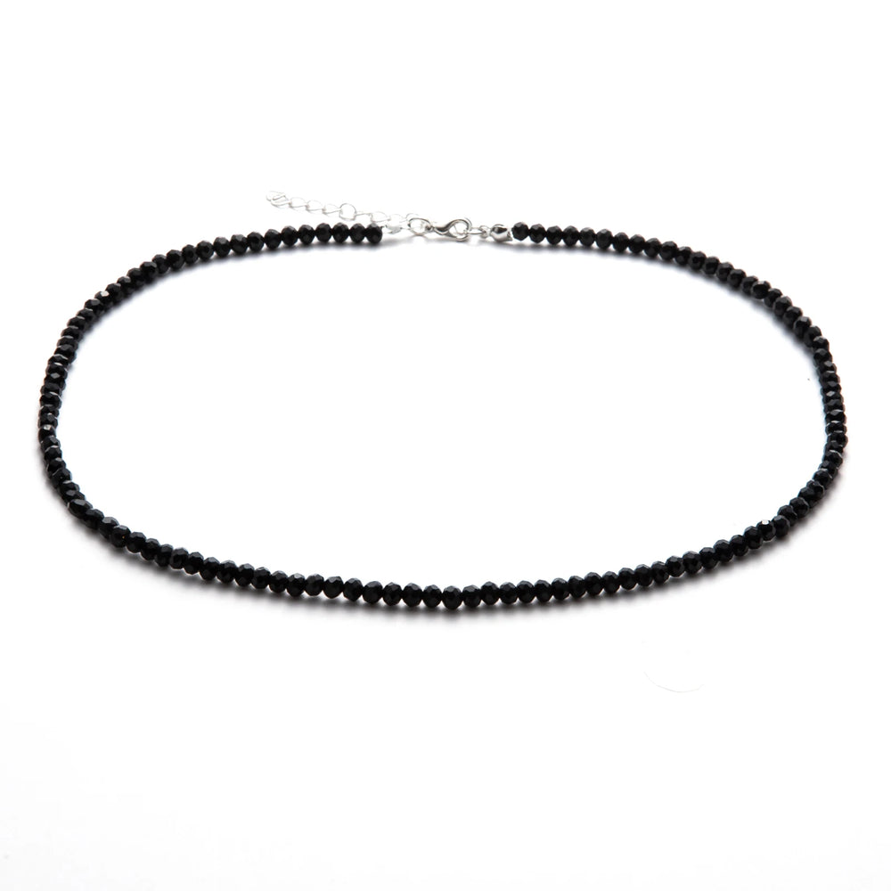 Simple Black Beads Short Necklace for Women Chokers Femme Ladies Party Necklace Fashion detail view