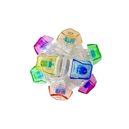 LED Light Keyboard Keychain Fidget Toy Clickable Button Stress Relief Portable Desk A alternate view