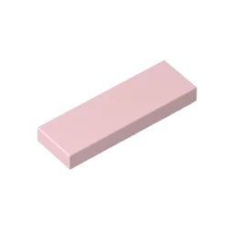 Gobricks GDS-562 Tile 1 x 3 Building Blocks | Compatible with Lego 63864 alternate view
