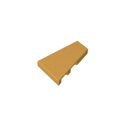 Gobricks GDS-M540 Tile Special 2 x 3 Pentagonal (right) | Compatible Building Block Piec detail view