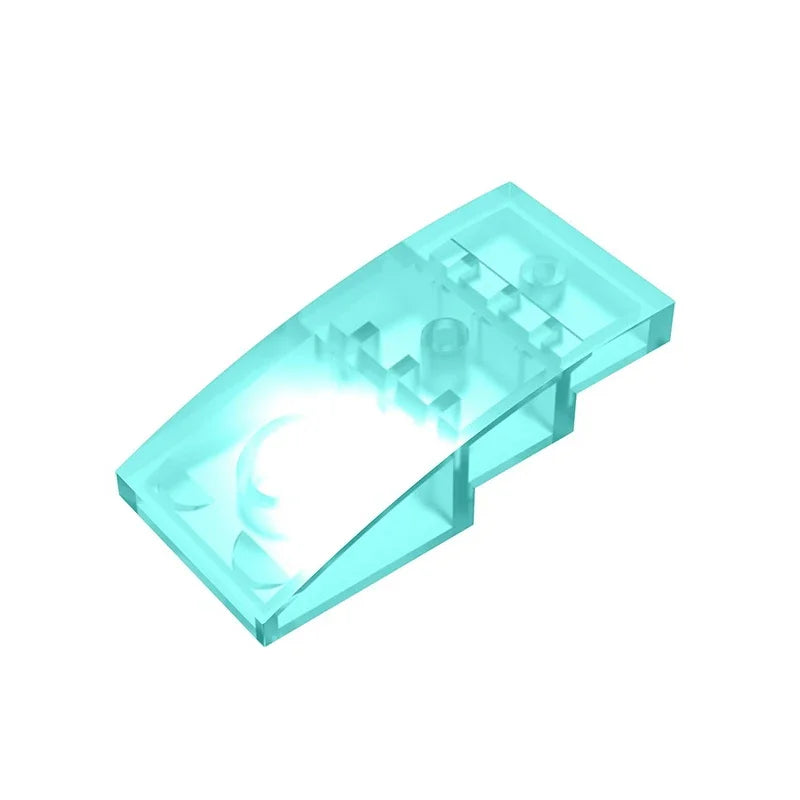 Slope, Curved 4 x 2 Building Block (Gobricks GDS-660) | Compatible with Lego 93606 Parts detail view