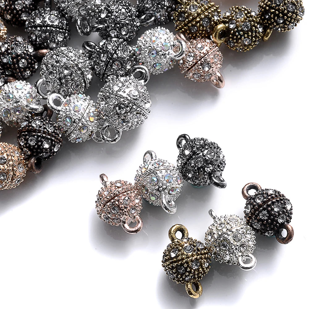 Heart Round Magnetic Clasps Set | DIY Jewelry Connector Charms alternate view