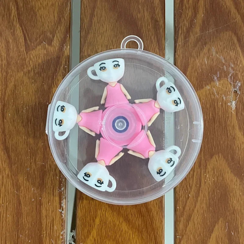 Italian Brainrot Tung Fidget Spinner Chain Toy Deformed Antistress Hand Spinner Ven additional angle