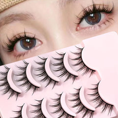 5 Pairs of Cartoon Style 3D False Eyelashes Fluffy and Soft for Natural Looking, Enhancing Makeup wi