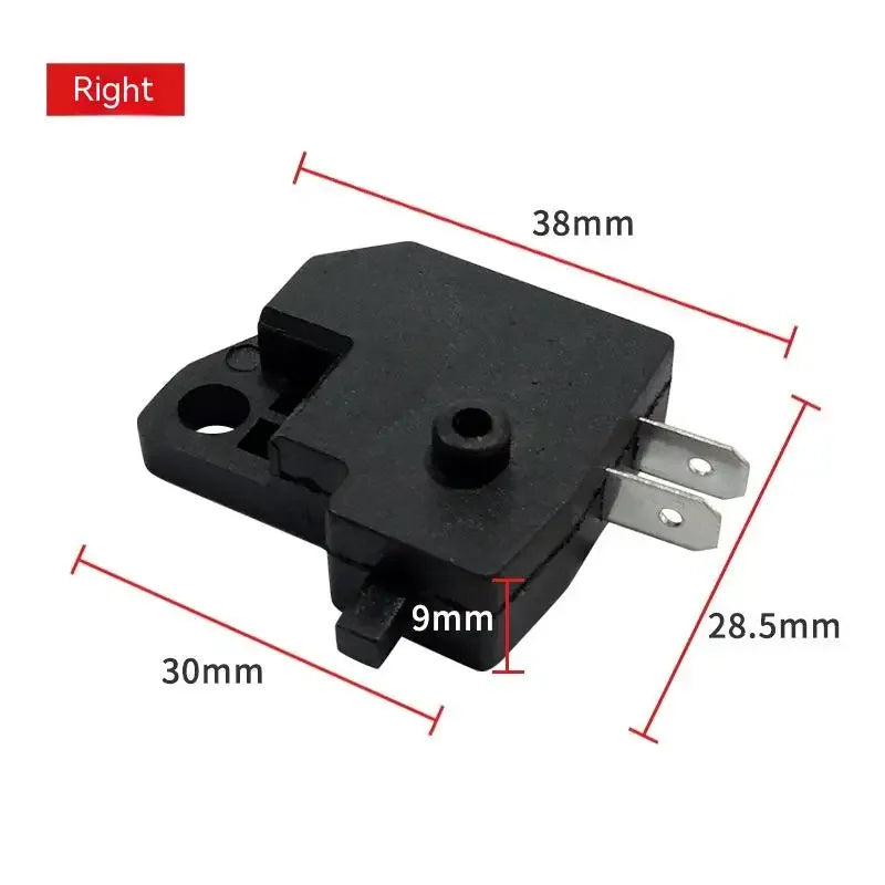 Hydraulic Brake Light Switch for Motorcycle Left Right | ABS Metal close-up view