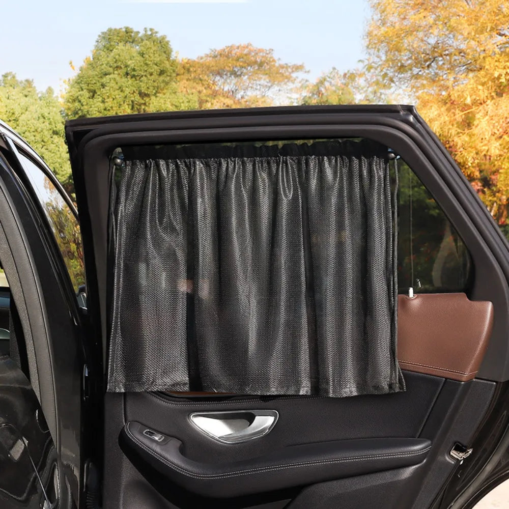 Black Suction Cup Curtain UV Protection Universal Side Window Car Window Sunshade Cover for Kid Baby Children Sunshade Summer