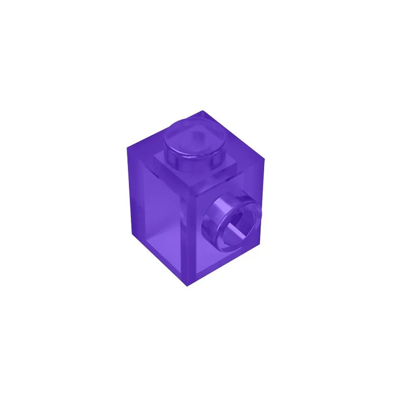 Gobricks GDS-635 BRICK 1X1 W. 1 KNOB | Single Side Bump Building Block Compatible with close-up view
