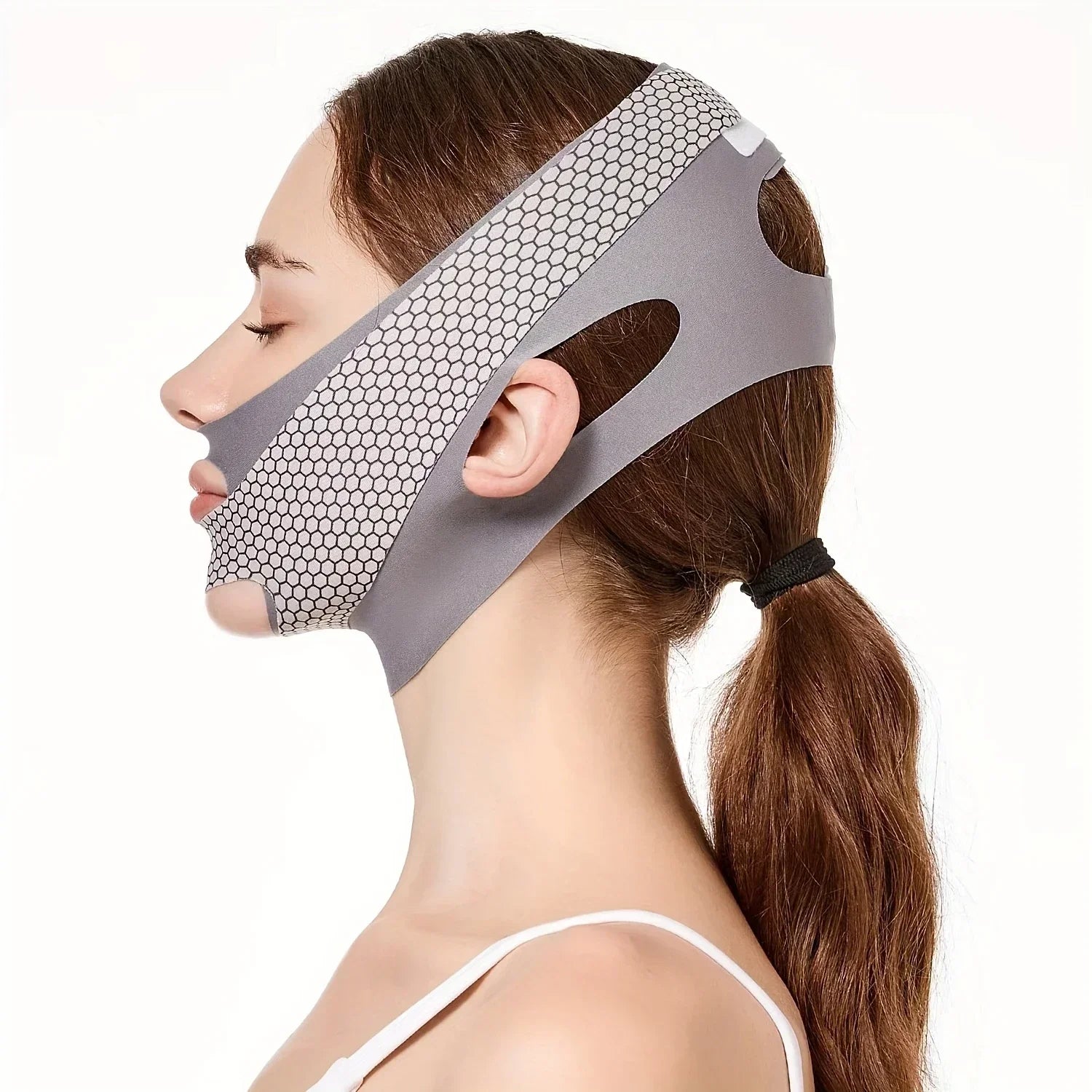 Face Slimming Bandage V Line Face Shaper Double Chin Reducer Face Lifting Belt Anti Wrin detail view