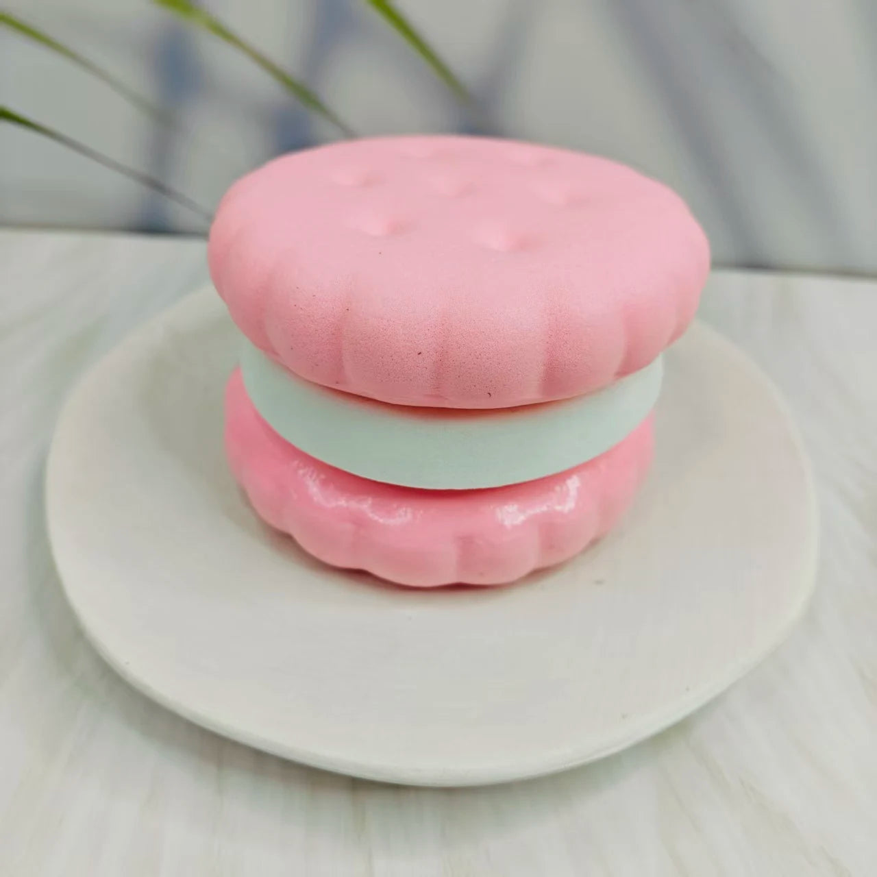 Squishy Simulated Cake Squeeze Toy | Soft Stress Relief Sensory Fidget for Anxiety lifestyle view