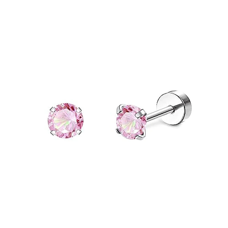 2pcs/lot 20G Star Heart Butterfly Stud Earring for Women Stainless Steel Crystal Earr lifestyle view