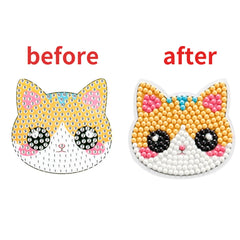 Child Diamond DIY Painting Sticker Set Toys Colorful Cartoon Sticker Handmade Arts Cra close-up view