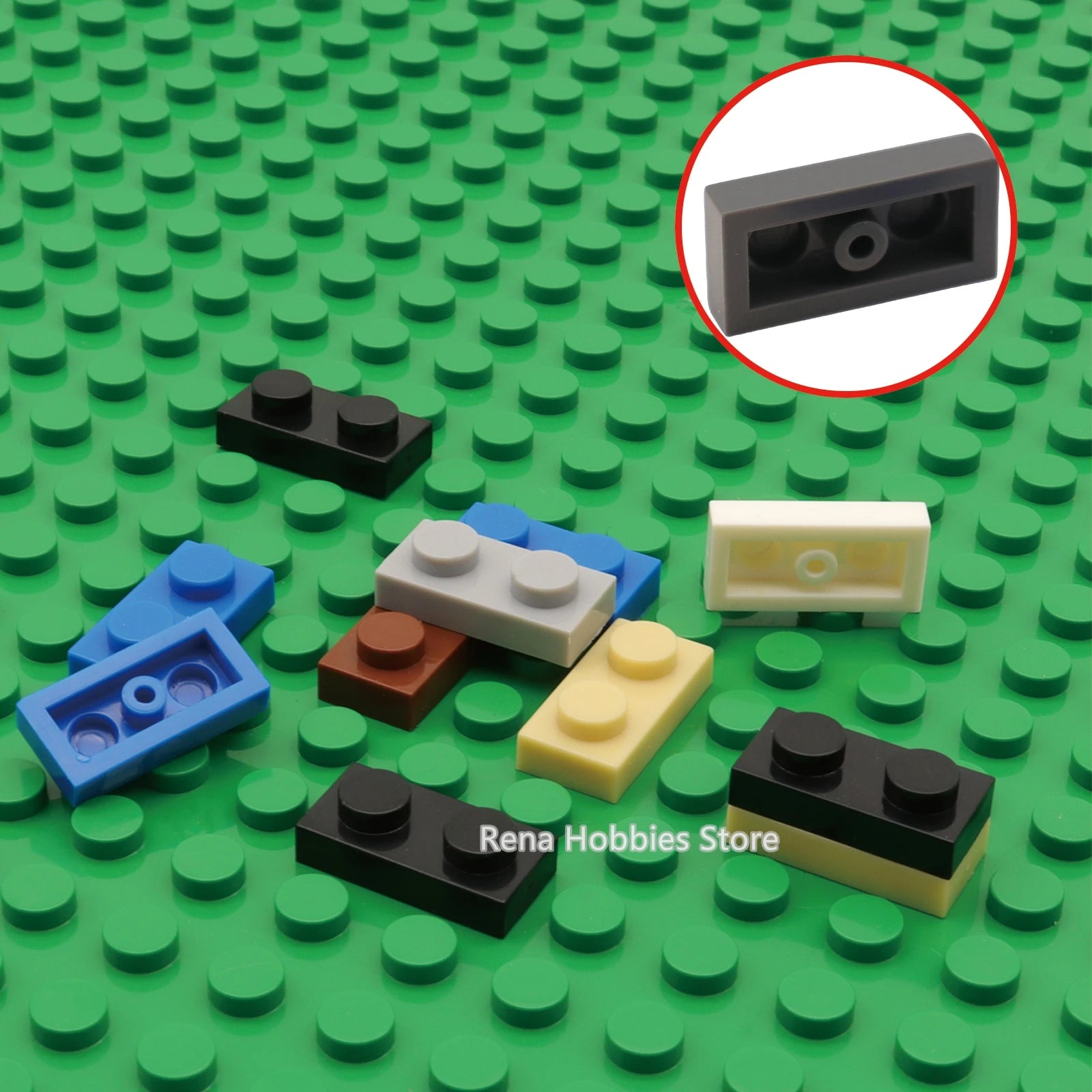 200PCS DIY Building Blocks Thin Figures Bricks 1x2 Dots | Educational Creative Toy Se alternate view