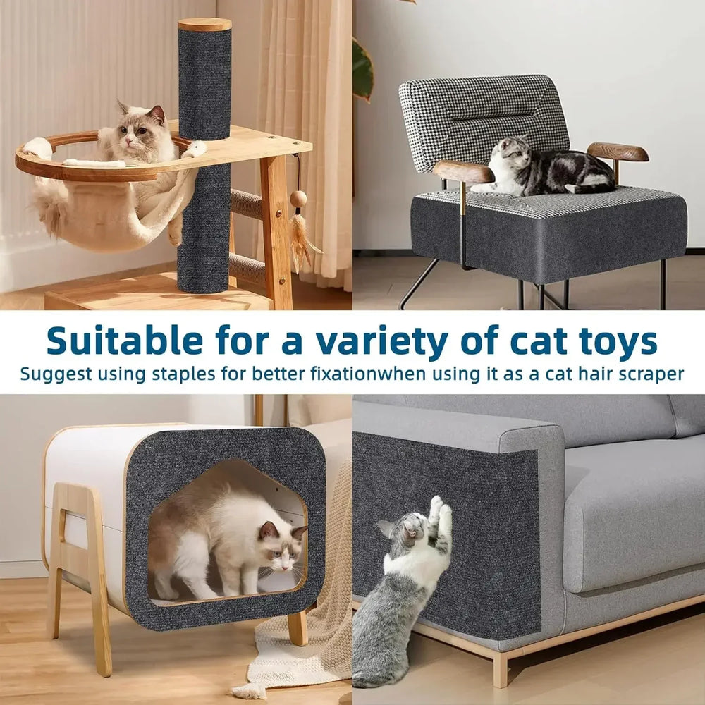 Anti Cat Scratch Sofa Protector | Self Adhesive Carpet Scratch Pad for Cats lifestyle view