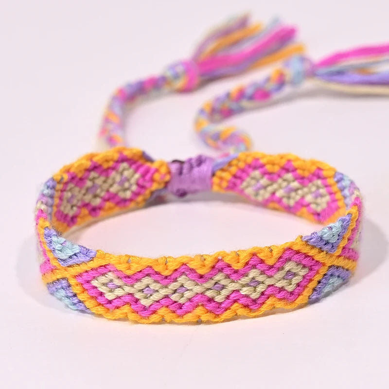 Rope Weave Bohemia Friendship Bracelet | Handmade Summer Beach Jewelry for Women lifestyle view