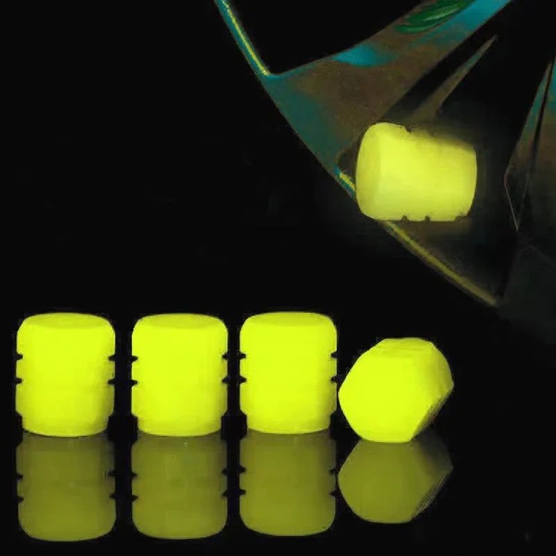Luminous Valve Caps for Car Motorcycle Bike Wheels lifestyle view