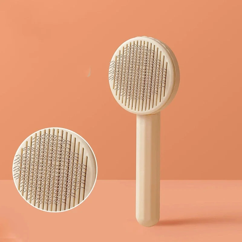 Pet Deshedding Comb | Self Cleaning Needle Brush for Dogs and Cats alternate view