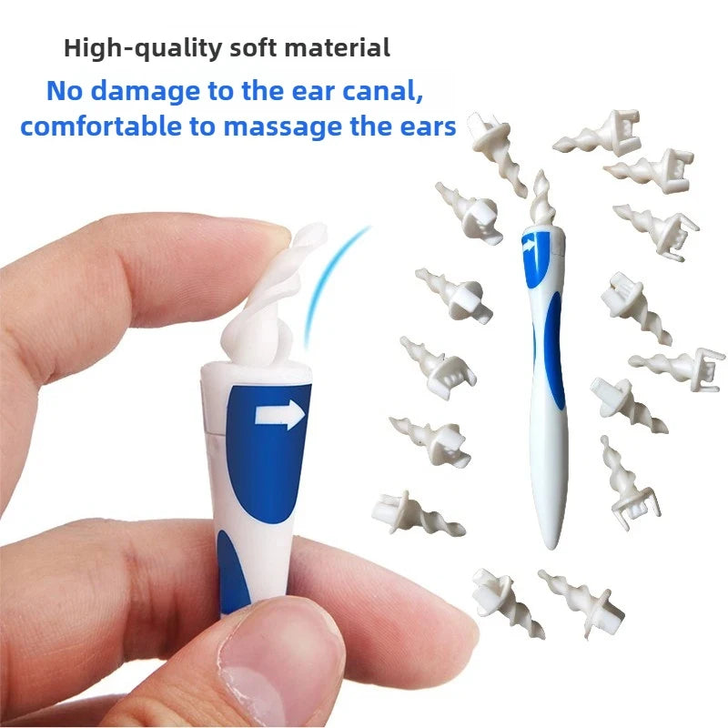 Portable Spiral Ear Wax Remover Tool Ear Cleaner close-up view