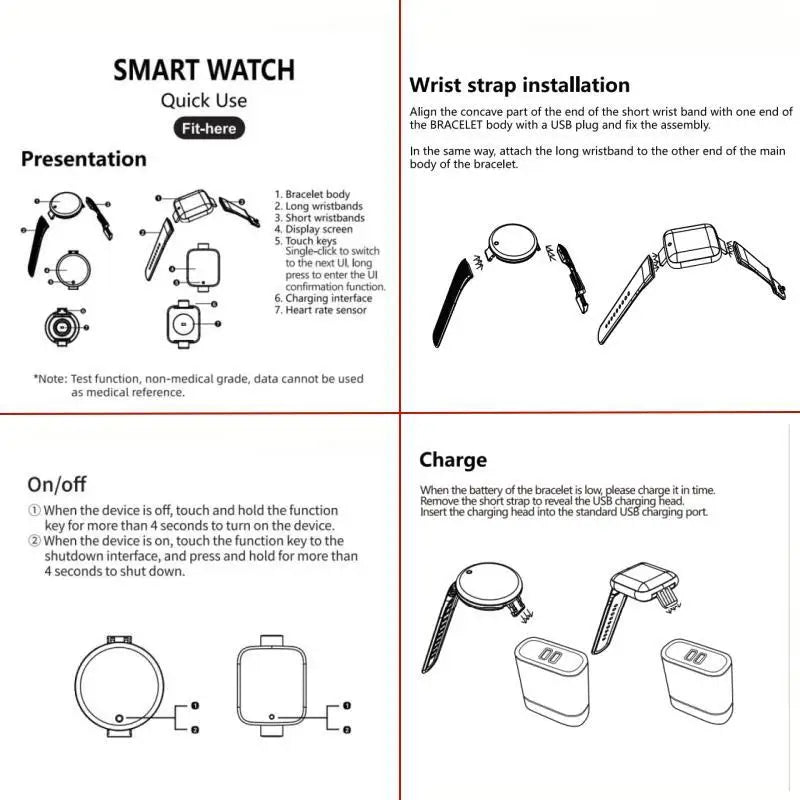 B41 Real Stepcount Smart Watch Multi Function Step Connected Smart Watch For Men And lifestyle view