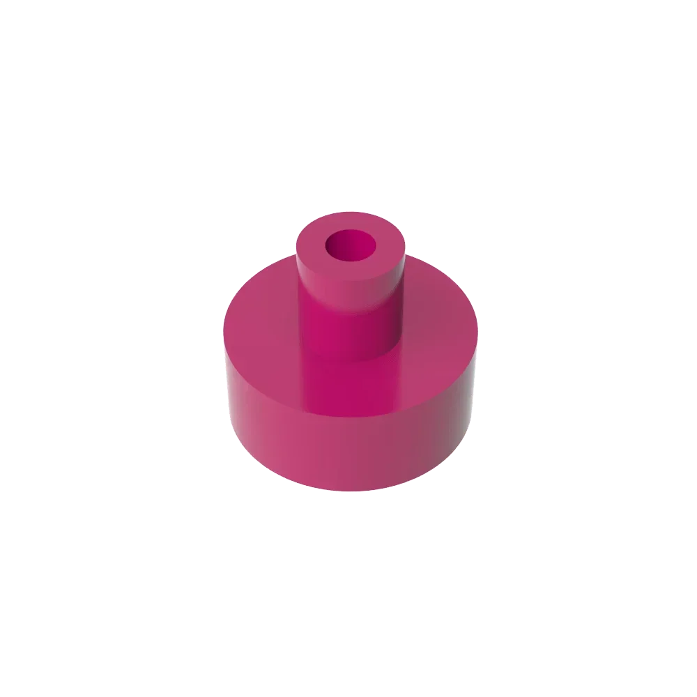 Gobricks Tile Round 1x1 with Bar and Pin Holder | Compatible Building Block lifestyle view