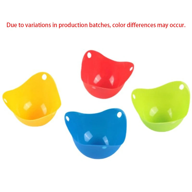 4pcs Silicone Egg Poacher Cups | Non-Stick Egg Boiler Mold for Microwave, Air Fryer, alternate view