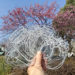 20pcs Handmade Transparent Flower Bookmarks, Pressed Petals for Gifts Reading Journal, U detail view