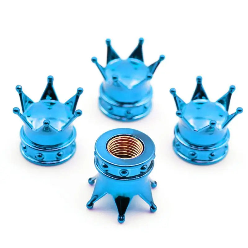 Universal Crown 4 PCS Car Wheel Tire Valve Caps Tyre Rim Stem Covers Airdust For Ca additional angle