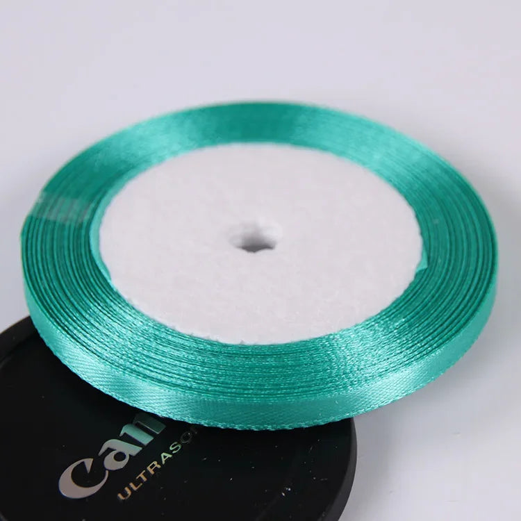 22 Meters/Roll 6mm Silk Satin Ribbons Christmas Halloween Birthday Party Gift Wrappin alternate view