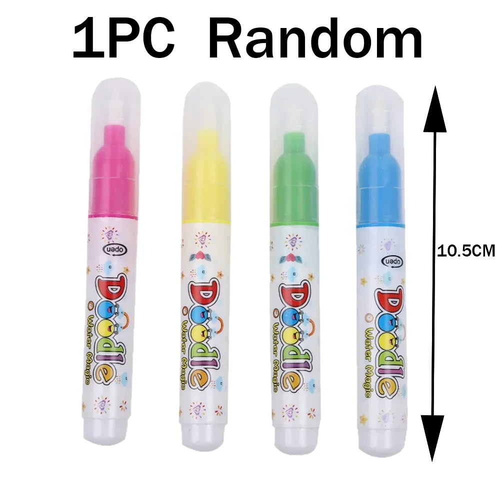 Magic Water Painting Book with Refillable Water Pen Watercolor Painting Magic Book Sen close-up view
