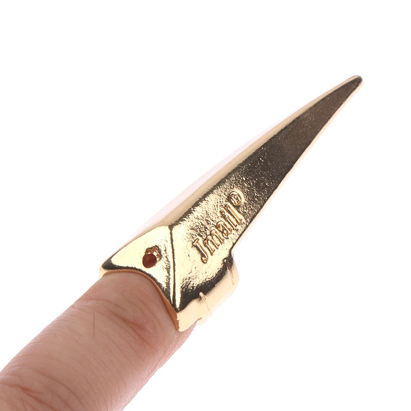 Metal Parting Finger Tip Ring Hair Sectioning Comb Hair Braiding Weaving Curling Hair Se detail view