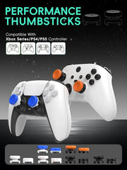 DATA FROG 2PCS High-Rise Analog Stick Cap for PS4 PS5 Xbox One Controller | FPS Preci alternate view