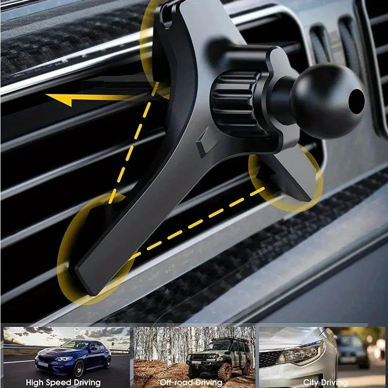 Car Air Vent Phone Holder Clip 17mm Ball Head