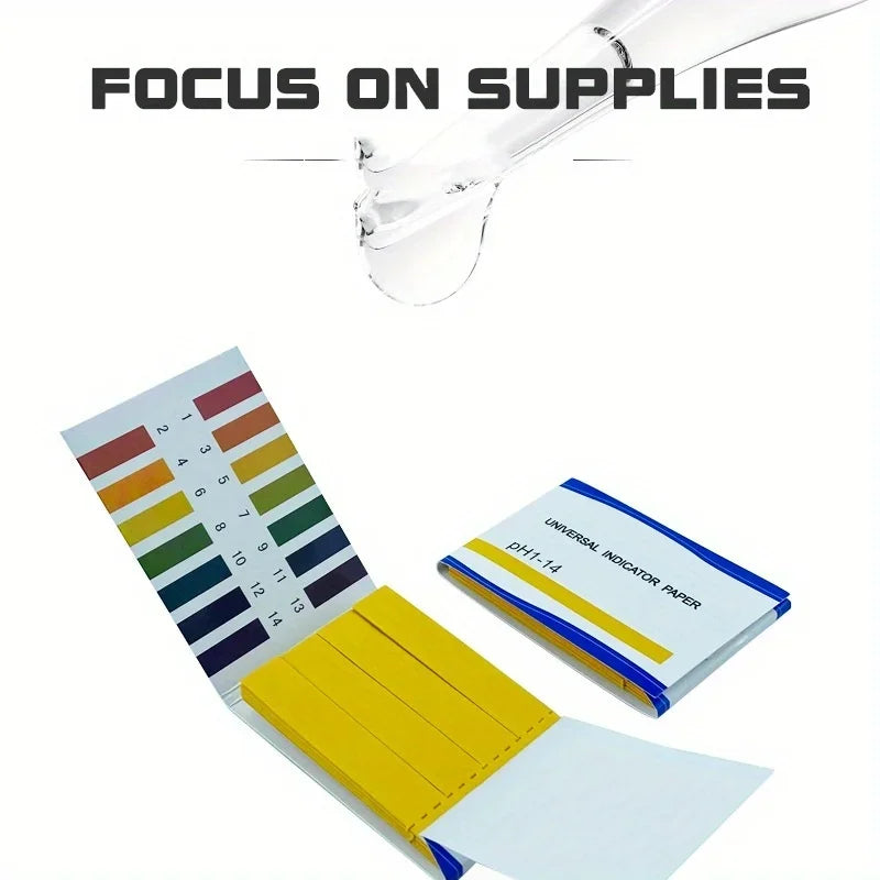 pH Test Strips 1-14 | Professional Litmus Paper for Water, Soil, and Cosmetics detail view