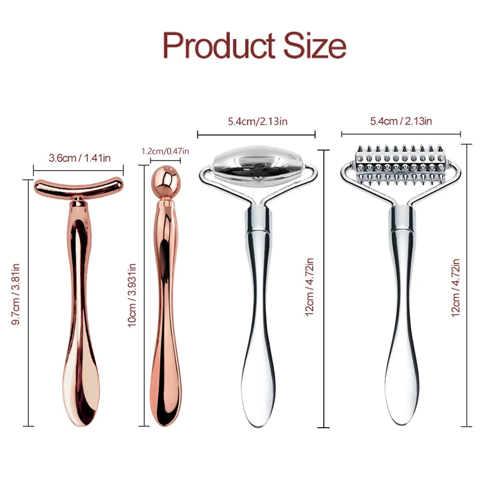 2in1 Mini Eye Massage Stick | Dual-Ended Facial Spoon and Massage Tool close-up view