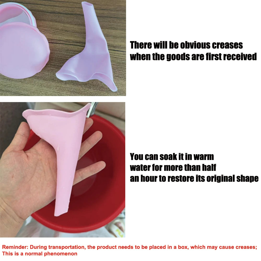 Women Urinal Outdoor Travel Camping Urinal Funnel Portable Female Urinal Urination additional angle
