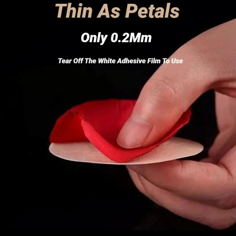 Women Nipple Cover Chest Stickers Seamless Breathable Self-Adhesive Comfortable Inv additional angle
