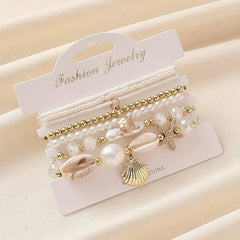Bohemia Crystal Tassel Multicolor Beads Bracelet | Handmade Elastic Charm Wrap for Wom close-up view