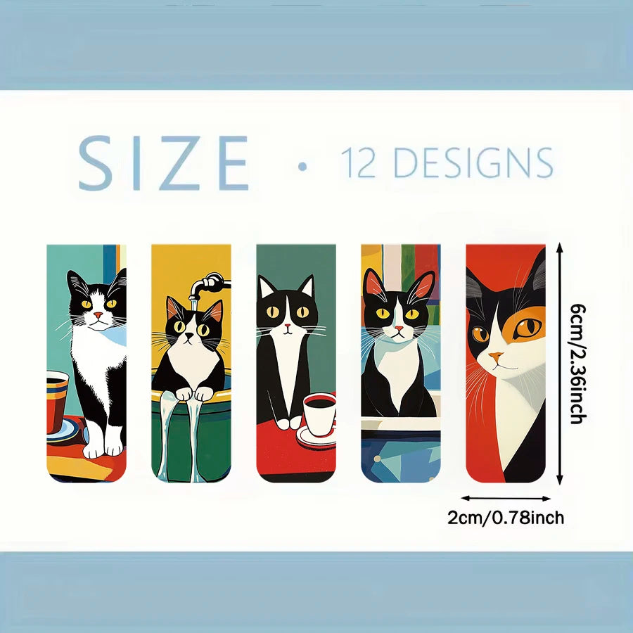 Cat Paw Magnetic Bookmarks Reading Page Holder Stationery Office for Pages Books Read lifestyle view