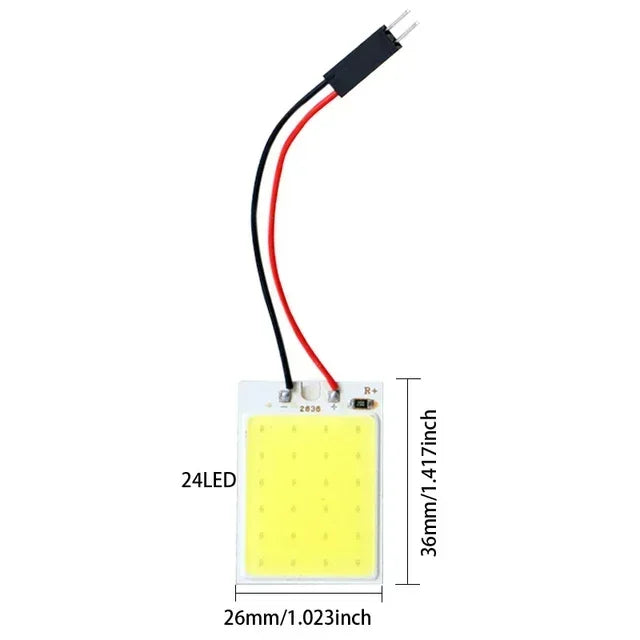 4-Pack T10 LED Car Interior Bulbs | 12V COB Dome Light alternate view