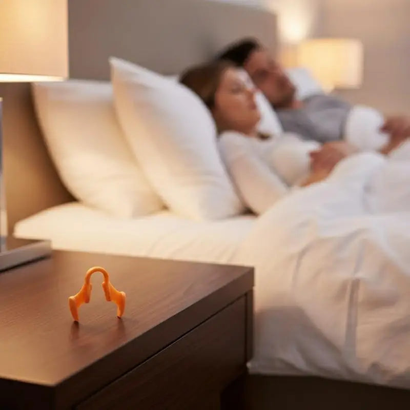 Silicone Anti Snoring Nasal Dilator | Sleep Aid Nose Clip lifestyle view